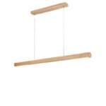 TAKLAMPA.SE Ljust trä Avlång taklampa i trä