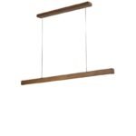 TAKLAMPA.SE Mörkt trä Avlång taklampa i trä