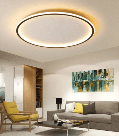 Dimbar LED taklampa Steglös dimning (3 färger vit) / 30cm - Svart TAKLAMPA.SE