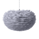 Goosy Grey – Taklampa med fjädrar TAKLAMPA.SE