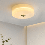 Krämfärgad glas taklampa TAKLAMPA.SE