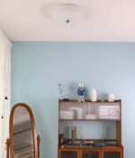 Krämfärgad glas taklampa TAKLAMPA.SE