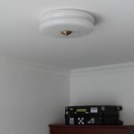 Krämfärgad glas taklampa TAKLAMPA.SE