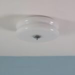 Krämfärgad glas taklampa TAKLAMPA.SE