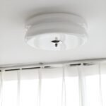 Krämfärgad glas taklampa TAKLAMPA.SE