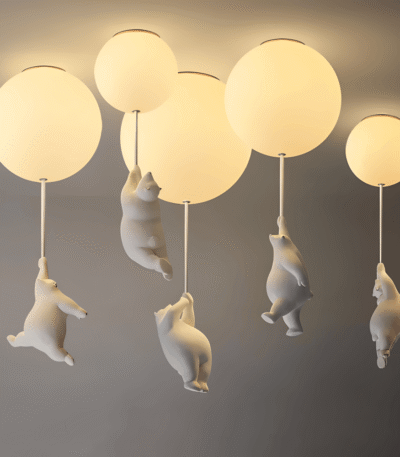 Lekfull taklampa med björnmotiv TAKLAMPA.SE