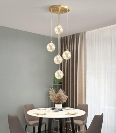 TAKLAMPA.SE Suspension Luminaire M Liten taklampa glas mässing