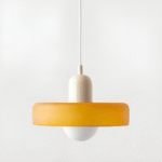 Lumo – Färgglad glas taklampa Gul / Beige / Bild 25x18cm TAKLAMPA.SE