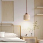 Minimalistisk travertinlampa TAKLAMPA.SE