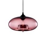 Miro – Vintage glas taklampa Vinröd TAKLAMPA.SE