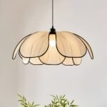 Sakura – Naturlig taklampa D50cm x H19cm / 3-färgs ljus TAKLAMPA.SE