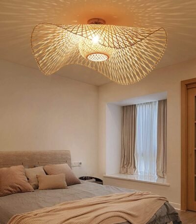 TAKLAMPA.SE Luminaire Plafonnier S Stor taklampa i rotting