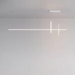 TAKLAMPA.SE Vit 120cm Stor taklampa mässing