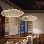 TAKLAMPA.SE Suspension Luminaire Guld / L Stor taklampa stjärnhimmel