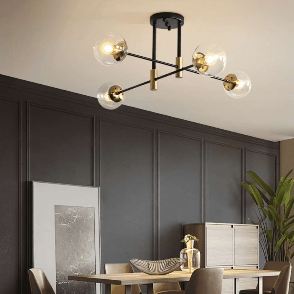 TAKLAMPA.SE Luminaire Plafonnier Standardtitel Taklampa glas grönt glas vita