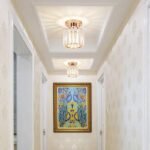 TAKLAMPA.SE Luminaire Plafonnier Guld Kvadrat Taklampa glas plafond