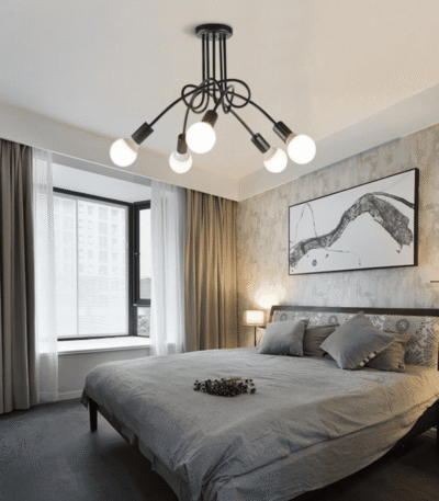 TAKLAMPA.SE Luminaire Plafonnier Svart Taklampa industri look