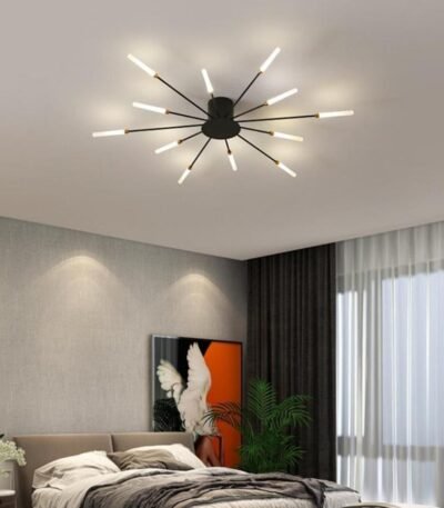 TAKLAMPA.SE Luminaire Plafonnier S - Svart Taklampa led 4 st lampor svart