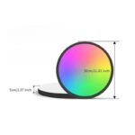 TAKLAMPA.SE Svart Taklampa led färg rund