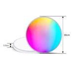 TAKLAMPA.SE Vit Taklampa led färg rund