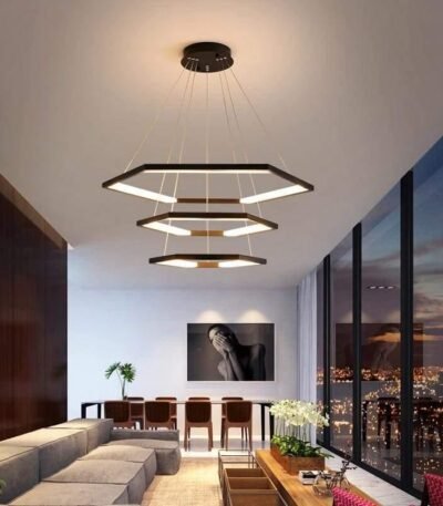 TAKLAMPA.SE Suspension Luminaire Svart Taklampa led stor