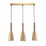 TAKLAMPA.SE Lampe Suspendue Guld Taklampa retro industri