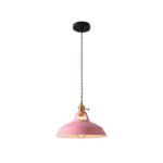 TAKLAMPA.SE Lampe Suspendue Rosa Taklampa retro opalglas plåt
