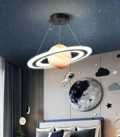 TAKLAMPA.SE Suspension Luminaire Svart Taklampa sovrum planet