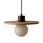 Wabi Sabi-inspirerad taklampa i naturlig travertin TAKLAMPA.SE